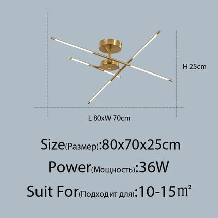 DecorBites™ Linen Ceiling Chandelier: Black Gold Pendant Lamp for Home, Office, or Restaurant Decorbites