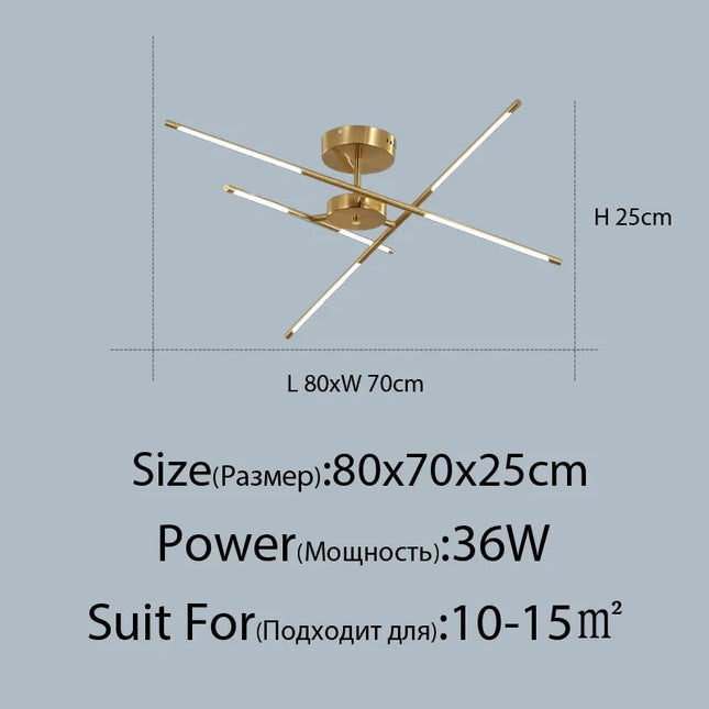 DecorBites™ Linen Ceiling Chandelier: Black Gold Pendant Lamp for Home, Office, or Restaurant Decorbites