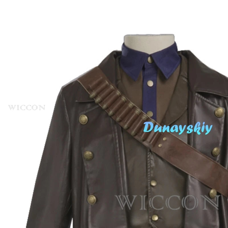 The Ghoul Cosplay Costume - Fallout Cooper Howard Complete Outfit with Hat & Gloves