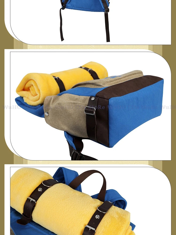 Fallout Lucy Vault 33 Cosplay Backpack with Blanket - Survivor Costume Accessory