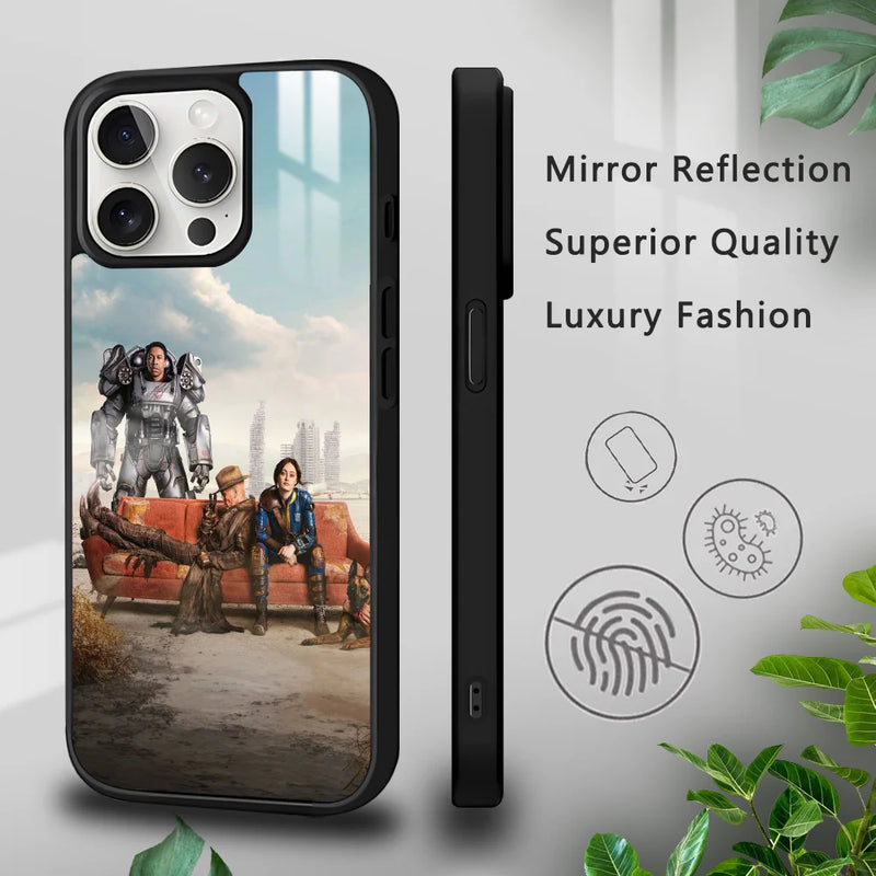 Fallout S-Series 4 Game Phone Case - Vault-Tec Design for iPhone 16, 15, 14, 13, 12, 11 Pro Max Mini Plus