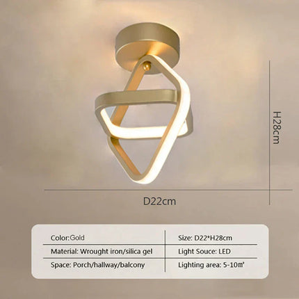 DecorBites™ LED Ceiling Chandelier Modern Bedroom Lamp Indoor Decor Surface Mounted Lighting Decorbites