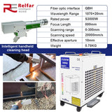 2000W Laser Cleaning Machine - 300MM Width Rust Removal Tool for Metal Surfaces