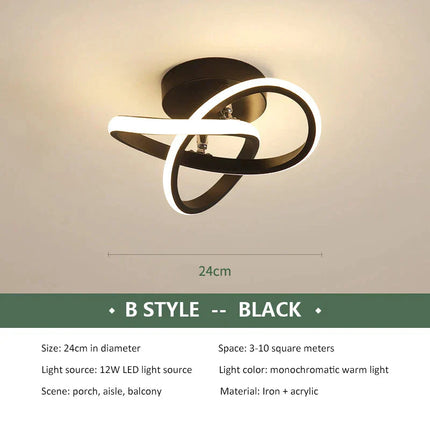 DecorBites™ LED Ceiling Chandelier Modern Bedroom Lamp Indoor Decor Surface Mounted Lighting Decorbites