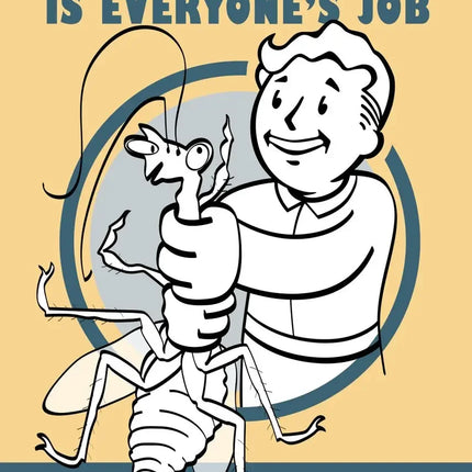 Fallout Vault Boy Poster - Vintage HD Canvas Wall Art Print | Retro Gaming Decor