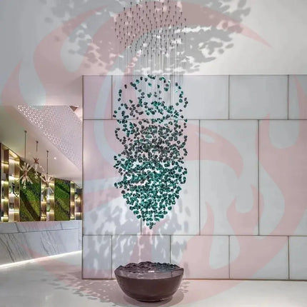 DecorBites™ Luxe Crystal Chandelier: Modern Staircase & Lobby LED Lighting with Long Hallway Design Decorbites