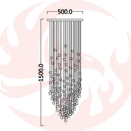 DecorBites™ Luxe Crystal Chandelier: Modern Staircase & Lobby LED Lighting with Long Hallway Design Decorbites