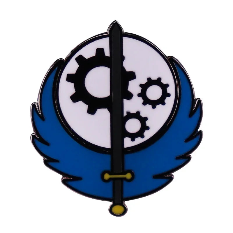 Fallout Brooch Pin - Vault-Tec Enamel Badge for Cosplay & Collectors