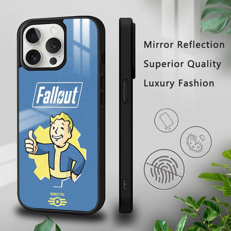 Fallout S-Series 4 Game Phone Case - Vault-Tec Design for iPhone 16, 15, 14, 13, 12, 11 Pro Max Mini Plus