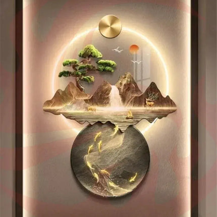 3D Wall Painting Light - Hallway Art with LED Glow