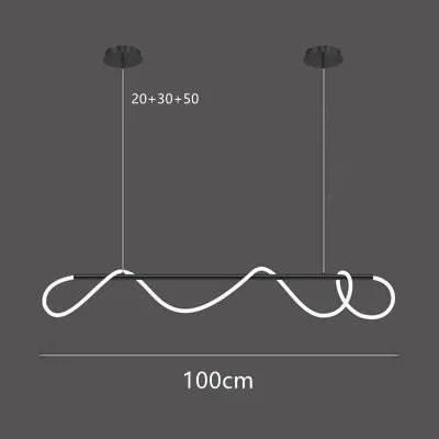 DecorBites™ LED Long Hose Chandelier for Dining Room Kitchen Bar Pendant Lamp Decorbites
