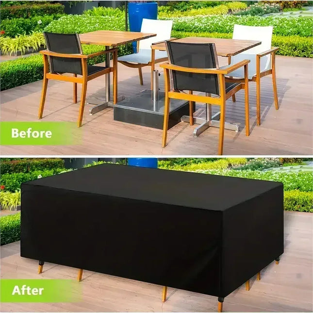 210D Outdoor Furniture Cover Waterproof Terrace Garden Cover Rain And Snow Table Sofa Chair Protective Cover Dust Cover - Phoenix Fire Art Store