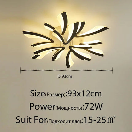 DecorBites™ LED Ceiling Chandelier with Remote Control for Home Décor Decorbites