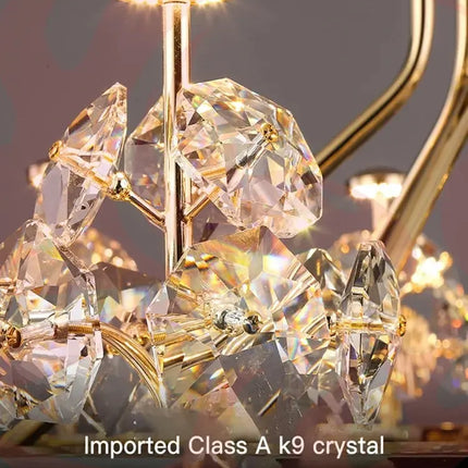 DecorBites™ Luxe Crystal Ceiling Chandelier - Elegant Home Decor Hanging Light for Living Room Decorbites