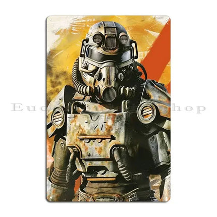 Brotherhood of Steel Metal Sign - Enlist Now Fallout Poster - Exclusive Megapanda687 Design