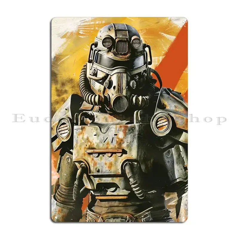 Brotherhood of Steel Metal Sign - Enlist Now Fallout Poster - Exclusive Megapanda687 Design