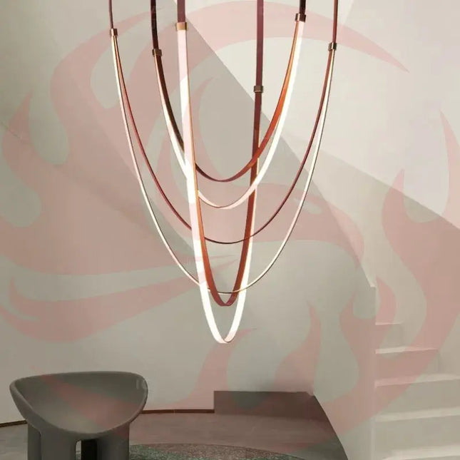 DecorBites™ LED Long Strip Chandelier for Modern Living Room and Villa Decorbites