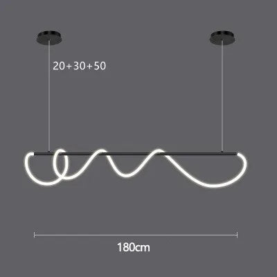 DecorBites™ LED Long Hose Chandelier for Dining Room Kitchen Bar Pendant Lamp Decorbites