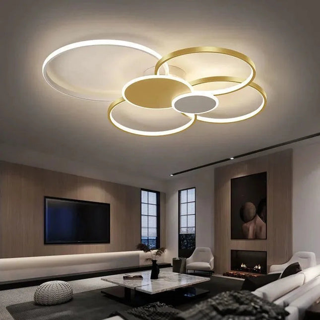 DecorBites™ LED Ceiling Chandelier Light for Living Room Bedroom Dining Hall Indoor Lighting Fixtures Decorbites