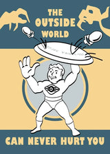 Fallout Vault Boy Poster - Vintage HD Canvas Wall Art Print | Retro Gaming Decor