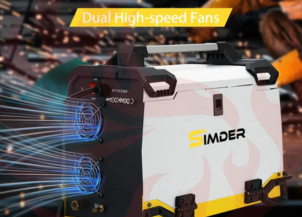 SSIMDER Aluminum MIG Welder Pulse MIG/MAG/HF TIG/Stick/Pilot ARC Plasma Cutter 200A Welding Machine SD4050Pro 10 in 1 Welder Cut - Phoenix Fire Art Store
