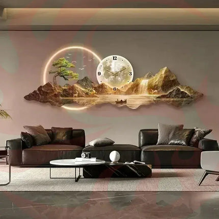 Nordic LED Wall Clock - Silent Modern Home Decor