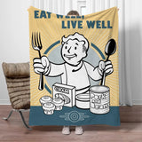 Fallout Vault Boy Plush Blanket - Oversized 200x300cm Ultra-Soft Winter Throw