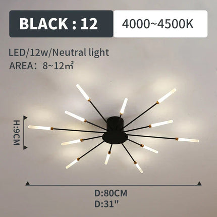DecorBites™ LED Fireworks Pendant Lamps - Modern Living Room Bedroom Chandelier Lighting Decorbites
