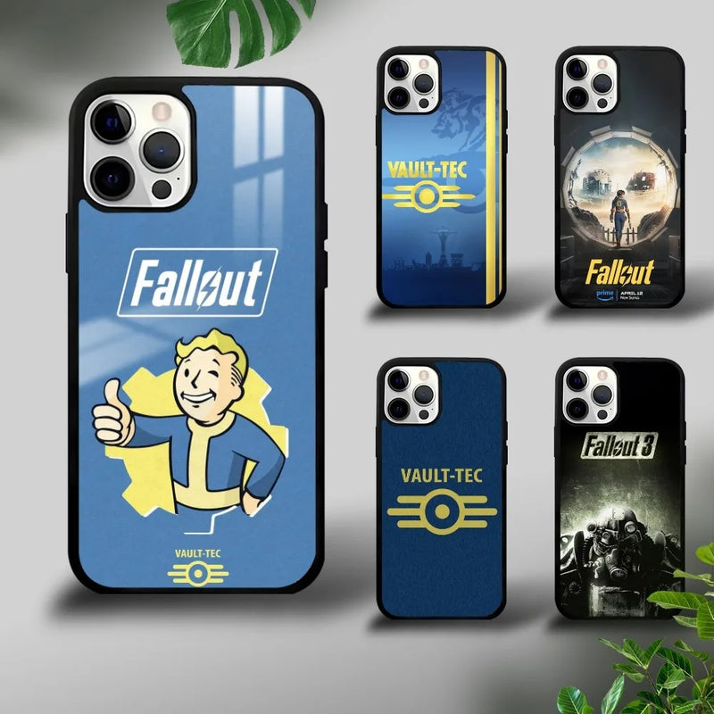 Fallout S-Series 4 Game Phone Case - Vault-Tec Design for iPhone 16, 15, 14, 13, 12, 11 Pro Max Mini Plus