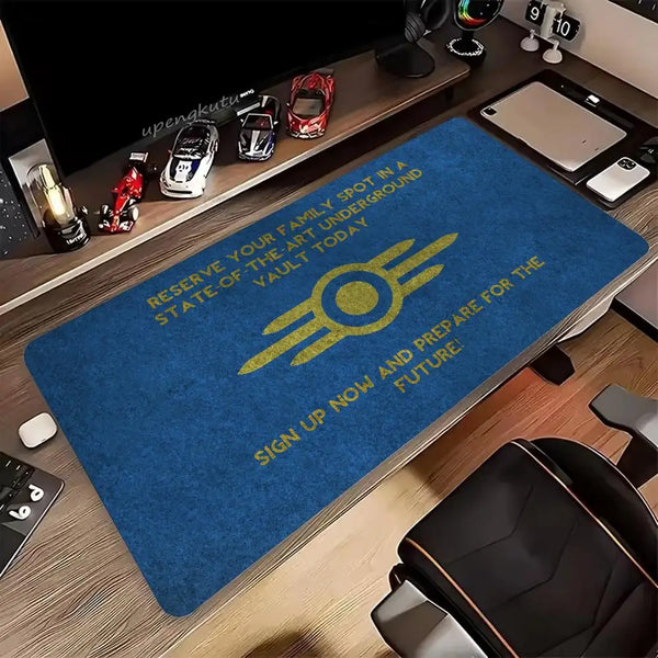 Fallout Gaming Mouse Pad - XXL Large Desk Mat 900x400mm - Vault-Tec Approved
