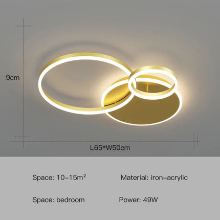 DecorBites™ LED Ceiling Chandelier Rings Pendant Light - Minimalist Home Lighting Decorbites