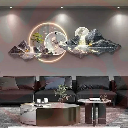 Nordic LED Wall Clock - Silent Modern Home Decor