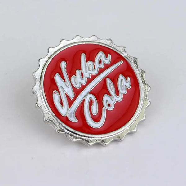 Fallout Nuka Cola Bottle Cap Pin - Authentic Vault-Tec Enamel Badge