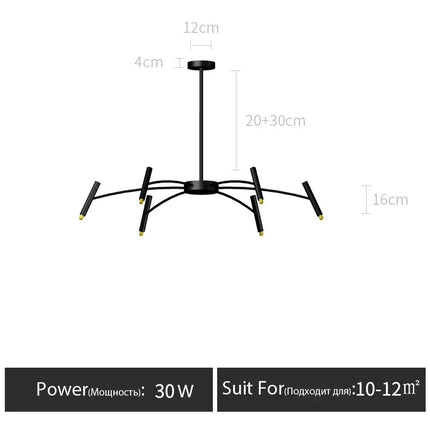 DecorBites™ LED Ceiling Chandelier: Minimalist Nordic Home Lighting for Living Room, Bedroom, Dining Area Decorbites