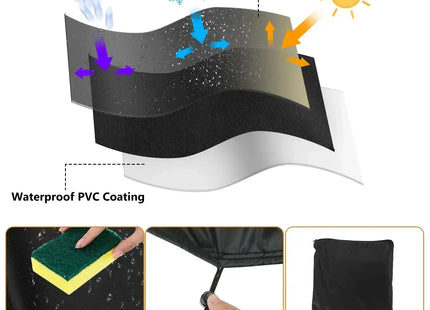 210D Outdoor Furniture Cover Waterproof Terrace Garden Cover Rain And Snow Table Sofa Chair Protective Cover Dust Cover - Phoenix Fire Art Store
