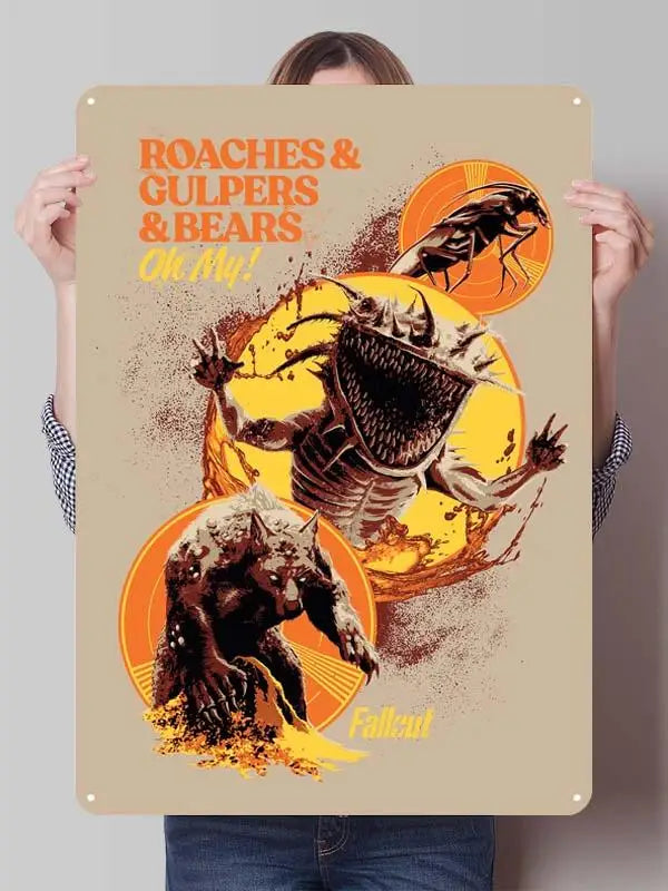 Fallout TV Series Metal Poster - Vault-Tec Gaming Wall Art Decor | Custom Tin Signs for Man Cave