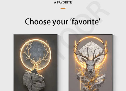 Dlight Decor Reindeer Wall Glow for Luxe Entry Spaces Dlight Decor