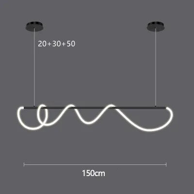 DecorBites™ LED Long Hose Chandelier for Dining Room Kitchen Bar Pendant Lamp Decorbites