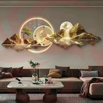 Nordic LED Wall Clock - Silent Modern Home Decor