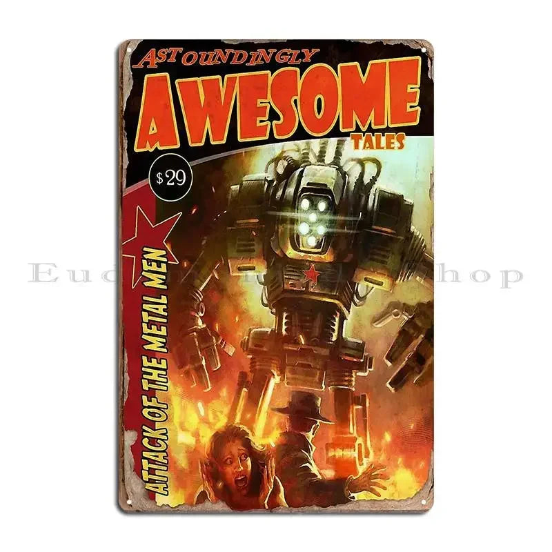 Brotherhood of Steel Metal Sign - Enlist Now Fallout Poster - Exclusive Megapanda687 Design