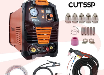 iYeah Plasma Cutter CUT55P HF Pilot Arc 110V/220V 55A With AG60P Torch MAX Cutting 20mm - Phoenix Fire Art Store