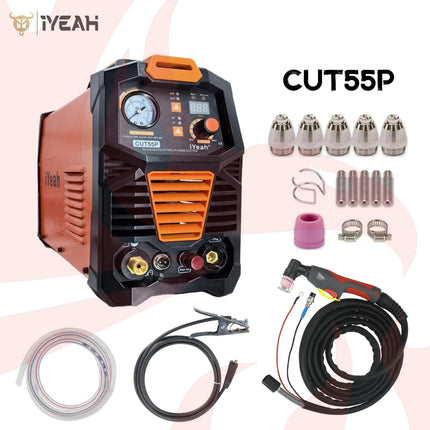 iYeah Plasma Cutter CUT55P HF Pilot Arc 110V/220V 55A With AG60P Torch MAX Cutting 20mm - Phoenix Fire Art Store