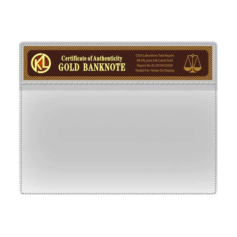 Fallout Vault-Tec $100 Gold Banknote - Game Currency Collectible