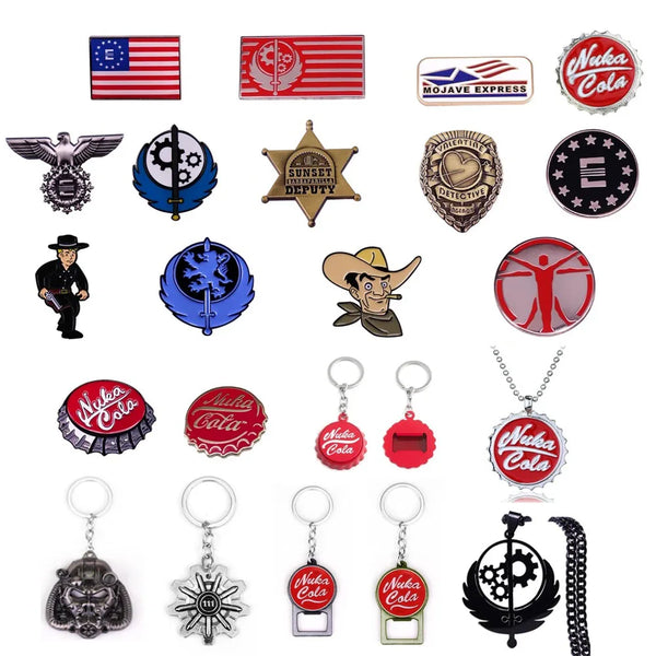 Fallout Brooch Pin - Vault-Tec Enamel Badge for Cosplay & Collectors