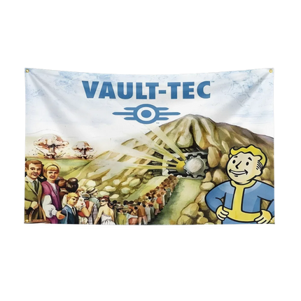 Fallout Flag 3x5ft - Vault-Tec Banner