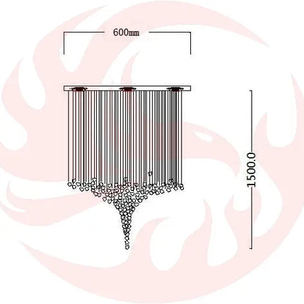 DecorBites™ Luxe Crystal Chandelier: Modern Staircase & Lobby LED Lighting with Long Hallway Design Decorbites