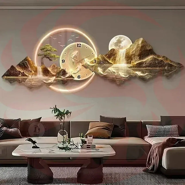 Nordic LED Wall Clock - Silent Modern Home Decor