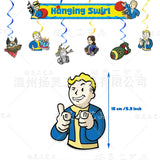 Fallout Birthday Party Decorations Kit - Vault Boy Banner, Balloons & Flags - Complete Radiation Theme Party Supplies