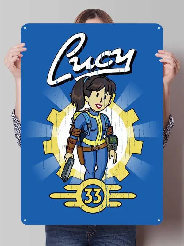 Fallout TV Series Metal Poster - Vault-Tec Gaming Wall Art Decor | Custom Tin Signs for Man Cave
