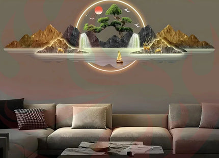 Acrylic LED Wall Art Light | Carved Decor Panel - Phoenix Fire Art Store